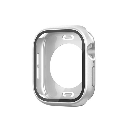 Watch 10 46mm 360 Derece Korumalı Kasa ve Ekran Koruyucu MKST Watch Gard 12 - Gümüş
