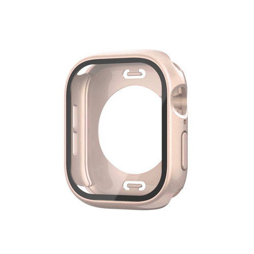 Watch 10 46mm 360 Derece Korumalı Kasa ve Ekran Koruyucu MKST Watch Gard 12 - Rose Gold