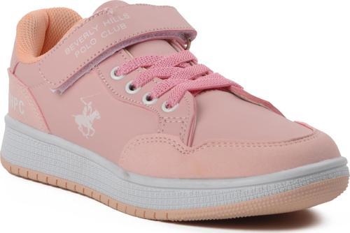 Po-10320-F Pudra Cırtlı Çocuk Sneaker