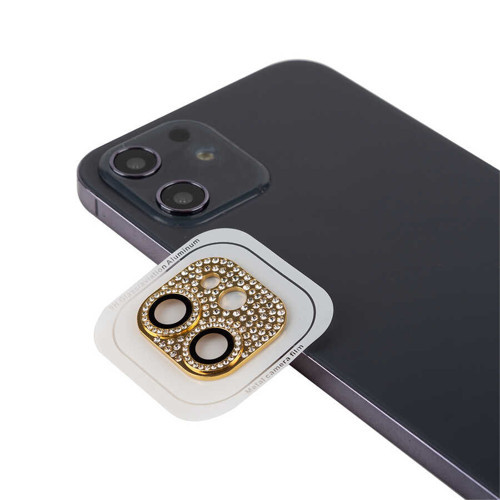 iPhone 11 Uyumlu MKST CL-08 Kamera Koruyucu-Gold