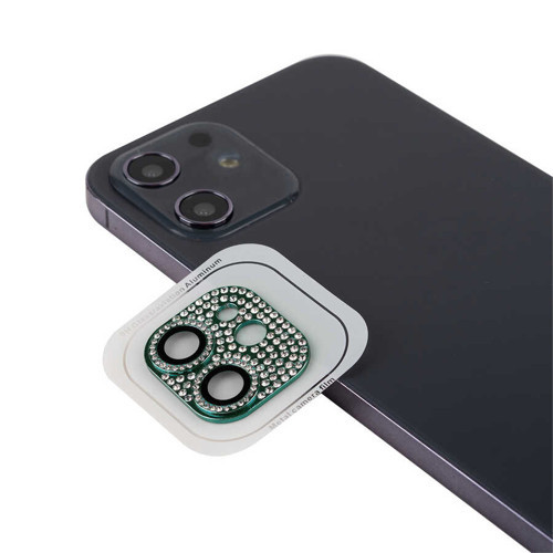 iPhone 11 Uyumlu MKST CL-08 Kamera Koruyucu-Koyu Yeşil