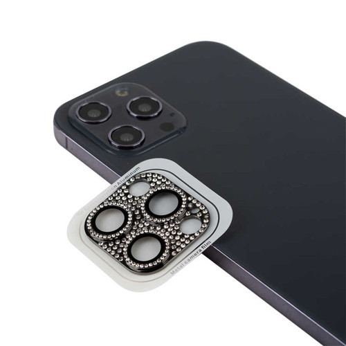 iPhone 11 Pro Max Uyumlu MKST CL-08 Kamera Koruyucu-Siyah