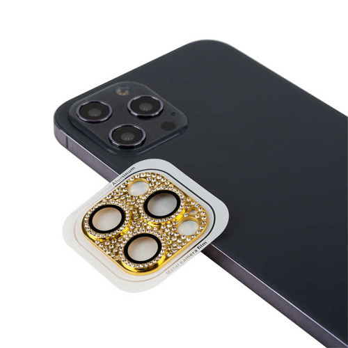 iPhone 11 Pro Max Uyumlu MKST CL-08 Kamera Koruyucu-Gold