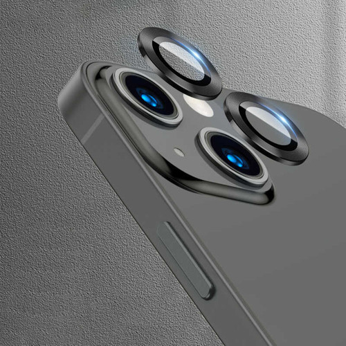 iPhone 13 Mini Uyumlu MKST CL-07 Kamera Koruyucu-Siyah