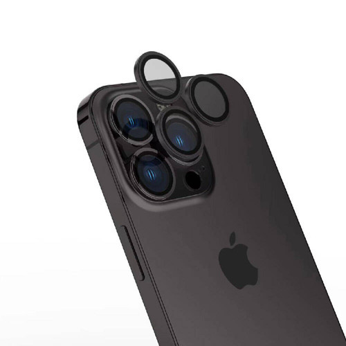 iPhone 15 Pro Max Uyumlu MKST CL-15 Parmak İzi Bırakmayan Anti-Reflective Kamera Koruyucu-