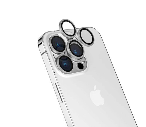 iPhone 15 Pro Max Uyumlu MKST CL-15 Parmak İzi Bırakmayan Anti-Reflective Kamera Koruyucu-