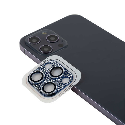 iPhone 11 Pro Max Uyumlu MKST CL-08 Kamera Koruyucu-Mavi