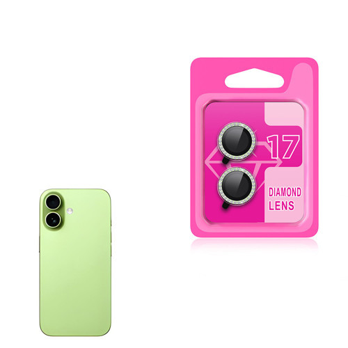 iPhone 17 MKST CL-06 Kamera Lens Koruyucu - Açık Yeşil