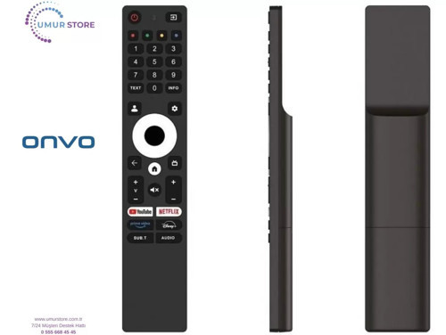 Onvo İle Uyumlu 85VQ90F3UA Smart Led Tv Kumandası-Mikrofonsuz
