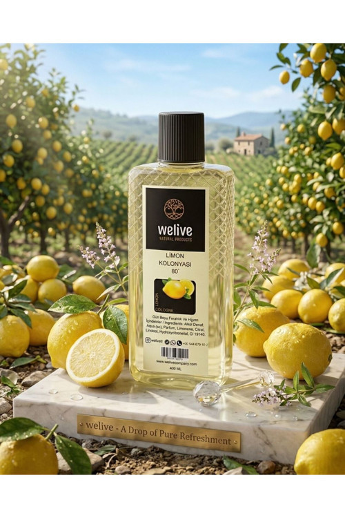 Limon Kolonyası 400 Ml 80 Derece