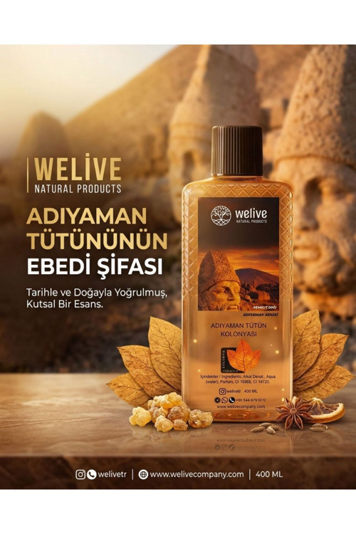Adıyaman Tütün Kolonyası 400 Ml (Nemrut) 80 Derece