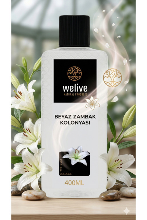 Beyaz Zambak Kolonyası 400 Ml Ferahlatıcı Kolonya