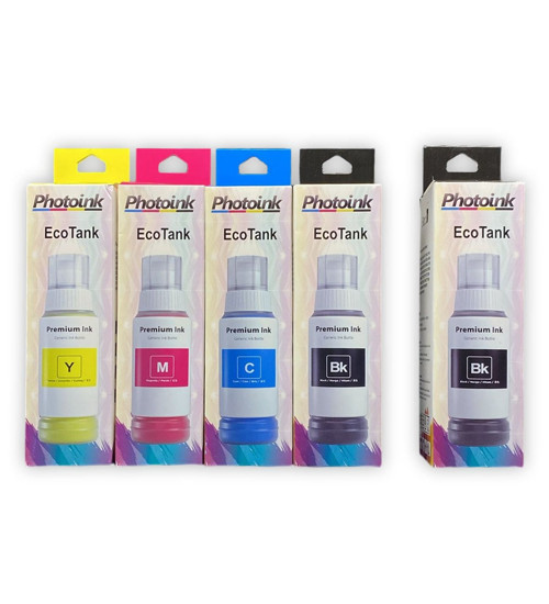 EPSON 103 Uyumlu 4 RENK +1 SİYAH TAKIM PHOTOINK MÜREKKEP -L1210-L1250-L3210-L3211-L3250-L3251-L3256-