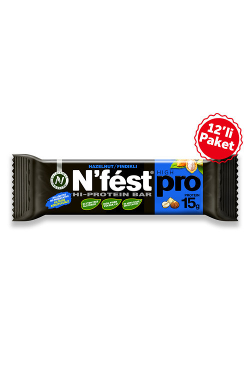 Yüksek Protein Bar Fındıklı 50G X 12 Adet