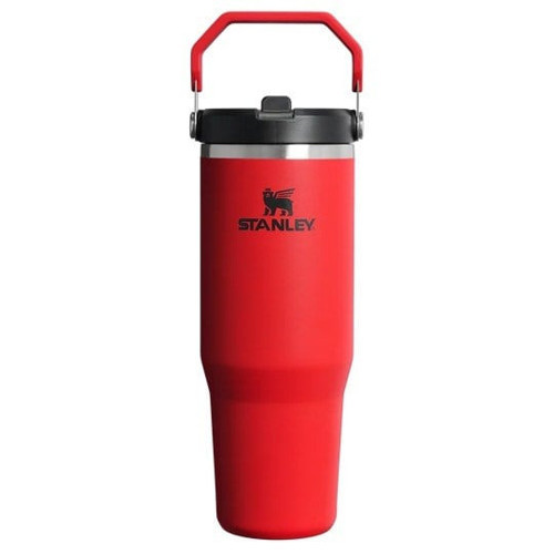 The IceFlow™ Flip Straw 2.0 Tumbler 0.89L / 30oz Chili Black Termos