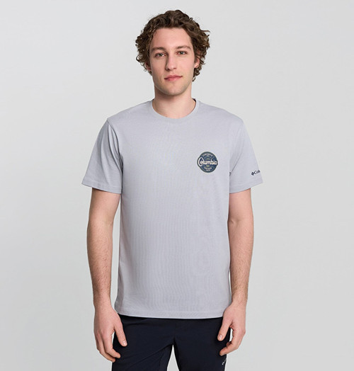 CS0416 Csc M Button Stamp Scrıpted Ss Erkek T-Shirt