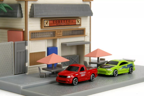 Fast & Furious Nano Scene Diorama Dom Torreto's Market & Cafe