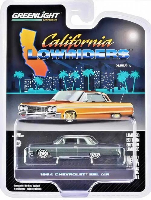 Greenlight 1/64 California Lowriders Series 6- 1964 Chevrolet Bel Air 63070-D