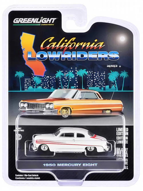 Greenlight 1/64 California Lowriders Series 6- 1950 Mercury Eight Coupe 63070-B