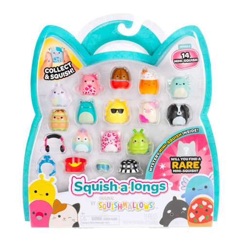Squish-a-longs 14 Figür + Yüzük Set Seri 3 AL0031