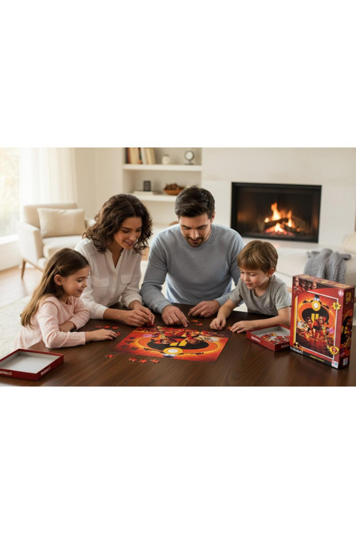 Ks Games Disney Pixar İncredibles 2 Puzzle 100 Parça (6+ Yaş) - Lisanslı Eğitici Puzzle