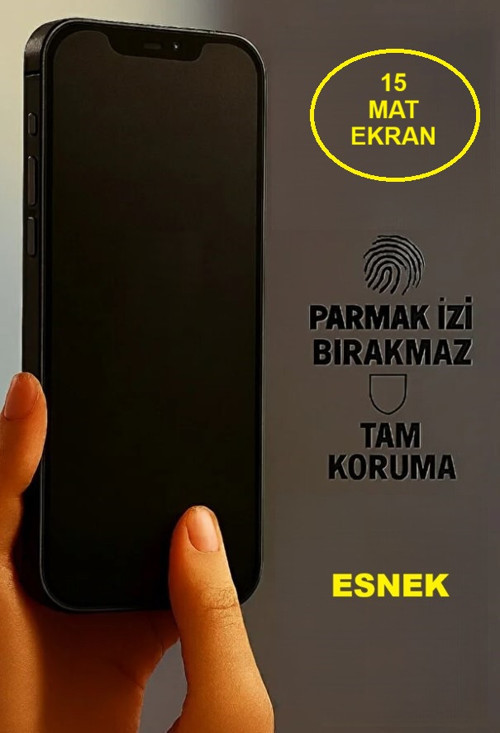 Iphone 15 Uyumlu Mat Ekran Koruyucu Seramik Nano Tam Kaplar