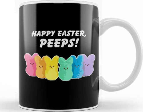 Happy Easter Peeps Kupa Bardak Porselen