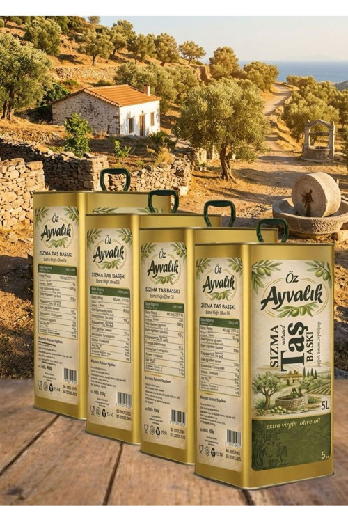 Öz Ayvalık Öz Natürel Sızma Soğuk Sıkım 4*5L 4Ad Zeytinyağı