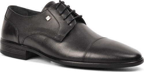 2807 Siyah Hakiki Deri Erkek Günlük Ayakkabı