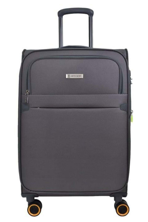 Pierre Cardin Ultra Light Hafif Lüx Kumaş Orta Boy Valiz Gri PC6000