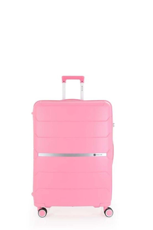 Mçs Polipropilen Valiz V366 75 CM Büyük Boy Pembe