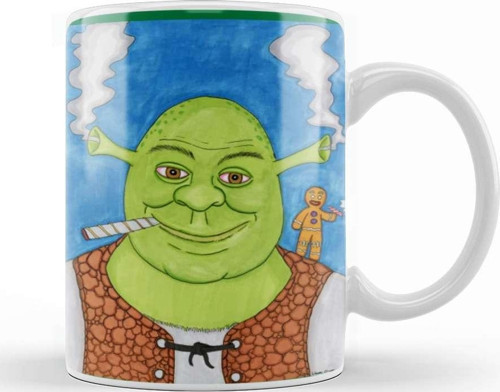 Shrek And Gingi Kupa Bardak Porselen