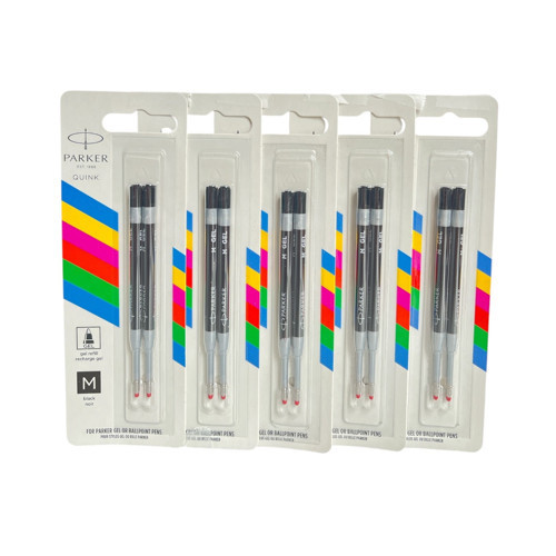 Jel Kalem Refill Plastik gövde 2'li Blister 5 Adet M uç Siyah
