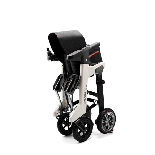 S495 Roamate Çok Fonksiyonlu Akülü Tekerlekli Sandalye Krem | Ultra Hafif 16.8 kg | Uçak Uyumlu