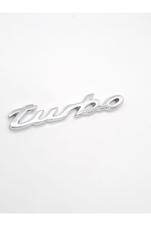 Porsche Turbo Yazısı Krom Metal Amblem