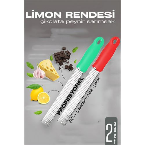 ieg™ Limon Rendesi - Uzun Peynir Çikolata Sarımsak Rendesi 2 li set 721979