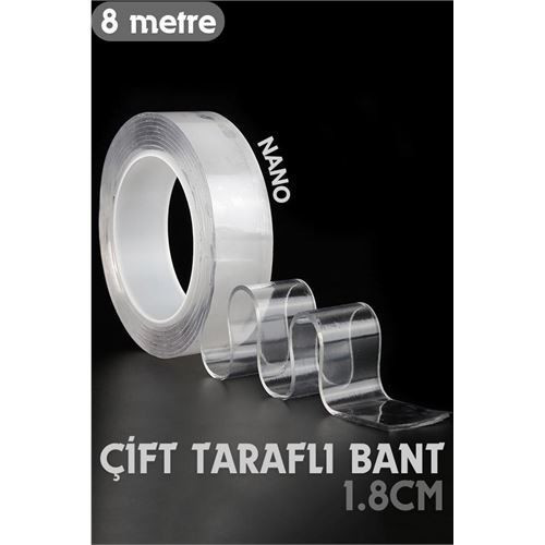 ieg™ Turk 8 Metre Çift Taraflı Yapıştırıcı Bant Çivisiz Montaj