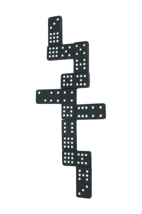 PopŞeker Ailenizle Keyifli Vakit Geçirmek için Ahşap Domino 55 Parça
