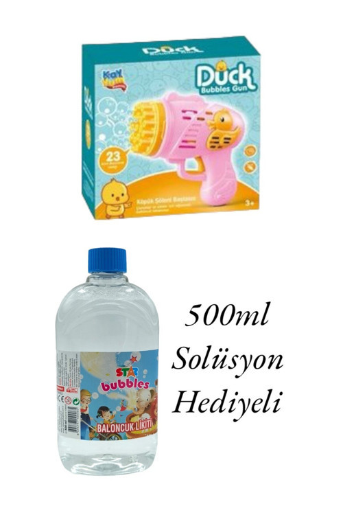 PopŞeker Yaz Eğlencesi Zirvede! Pilli Köpük Tabancası ile Eğlence Sınır Tanımasın! Pembe