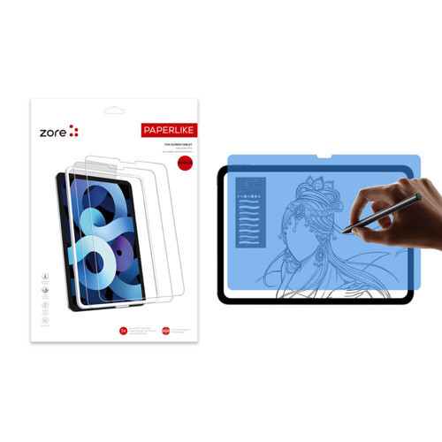 iPad Pro 13 2024 Uyumlu MKST Paper-Like Ekran Koruyucu-Şeffaf