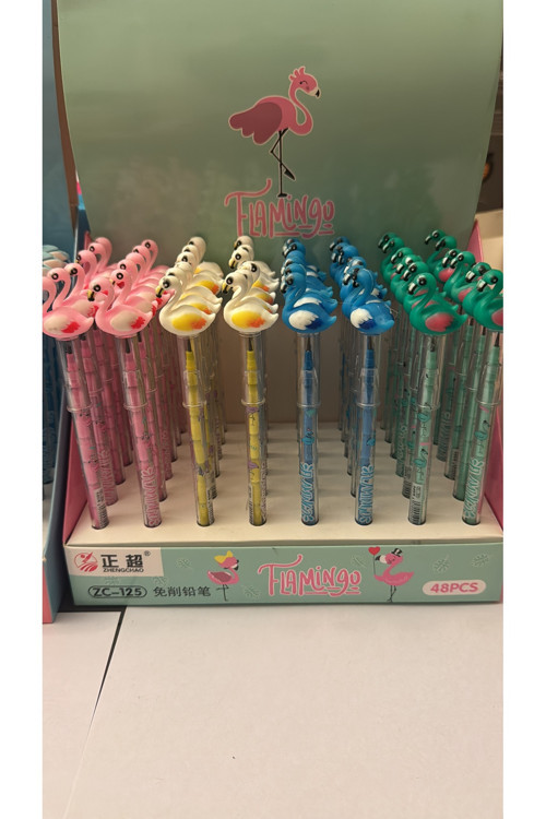 Renkli Flamingo Yumurtlayan Kalem