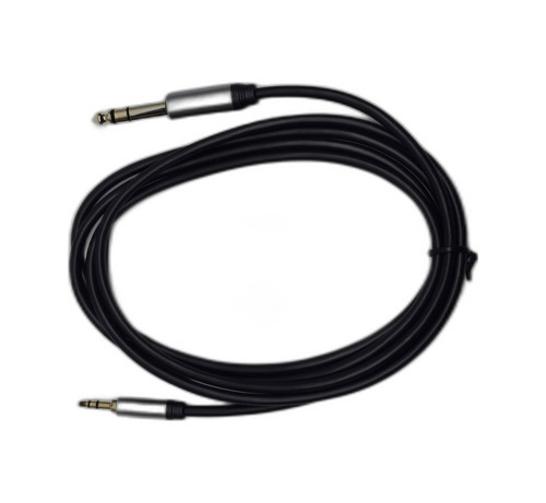 1.8 Metre 3.5 Mm To 6.35 Mm Ses Kablosu - Aux To Büyük Çivi Jak Stereo Kulaklık Ve Amfi Kablosu