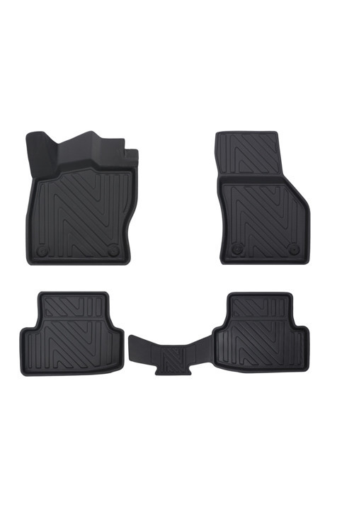 Audi A3 2013-2020 4D Premium Havuzlu Oto Paspas - Karbon Desenli