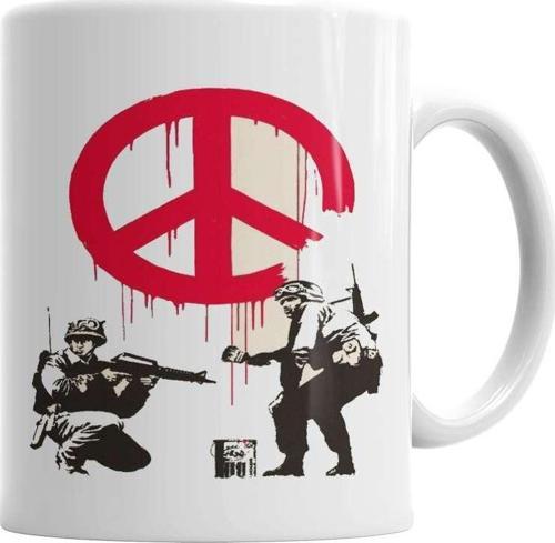 Peace Soldiers Kupa Bardak Porselen