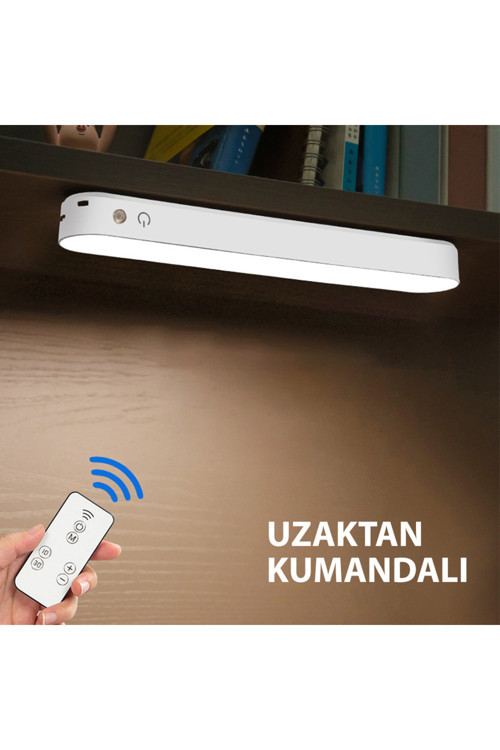 Kumandalı Masa Lambası Gece Lambası 3 Farklı Işık Seçeneği - USB'li Taşınabilir Mıknatıslı Aydınlatm