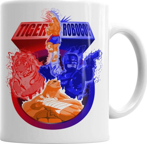 Tiger Robocop (2) Kupa Bardak Porselen