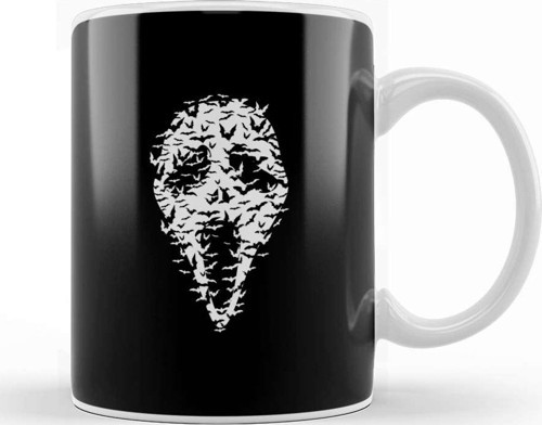 Scream Ghost Face Bats Kupa Bardak Porselen