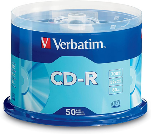 Cd-R Boş Diskler 700 Mb 80 Dakika 52 X Kaydedilebilir Disk Veri Ve Müzik Için - 50'Li Paket
