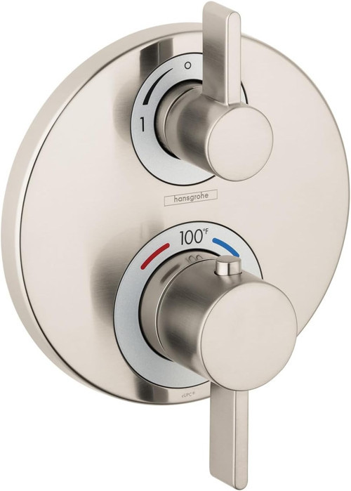 Ecostat S Modern Minimalist Hacim Ve Otomatik Sıcaklık Kontrolü 2 Saplı 15,24 Cm Genişliği
