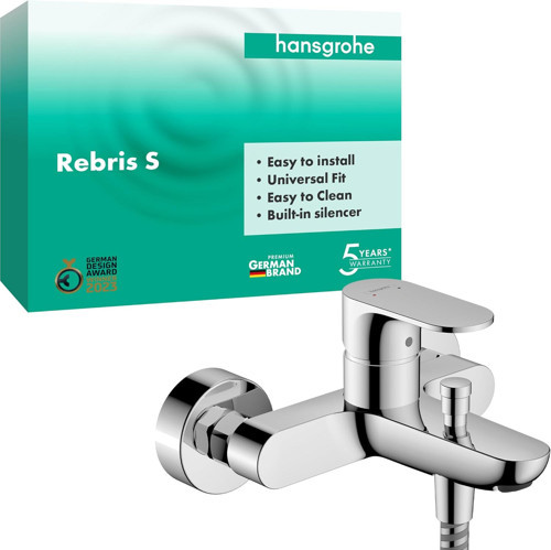 Rebris S, Sıva Üstü Banyo Armatürü, 2 Fonksiyon Için, Krom